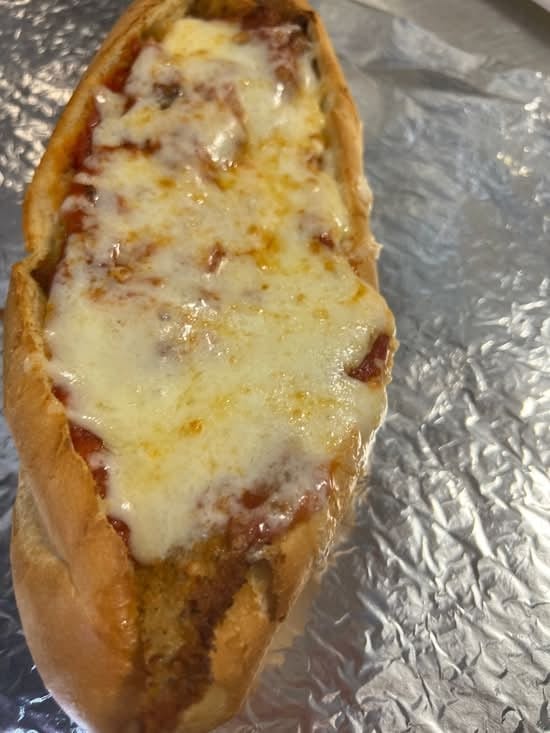 Chicken Cutlet Parmesan Sandwich.