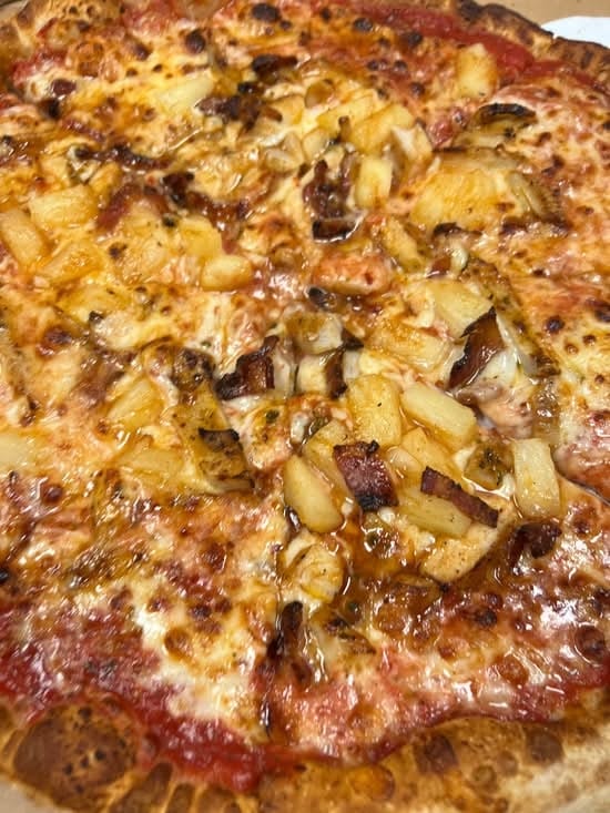 Honey BBQ Chicken Pizza.